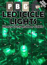 Load image into Gallery viewer, Pro Grade LED Icicle Lights Rubberized 2mtrs x 0.6mtr