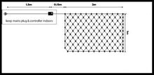 Load image into Gallery viewer, LED Net Lights 2mtrs x 1mtr or 2mtr x 2mtrs Options