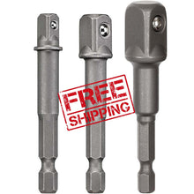 Load image into Gallery viewer, DEWALT MAX IMPACT Square Adaptor 3 Piece 1/4", 3/8" & 1/2"