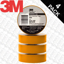 Load image into Gallery viewer, 3M Elec Tape 1610 Temflex 19mmx20mtr (4 or 10 packs)
