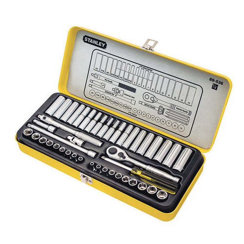 Stanley Deep Socket Set 1/4 Drive Metric/AF 44 Piece (STA89-536)