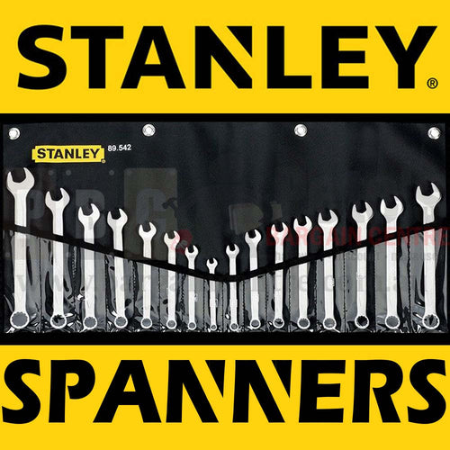 Stanley Ring & Open End Spanner Set Metric/AF 16 Piece (STA89-542)