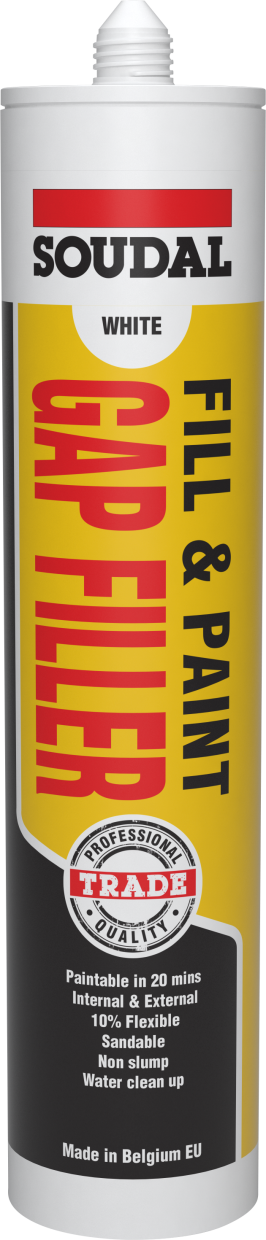 Fill & Paint Gap Filler -White- 300ml