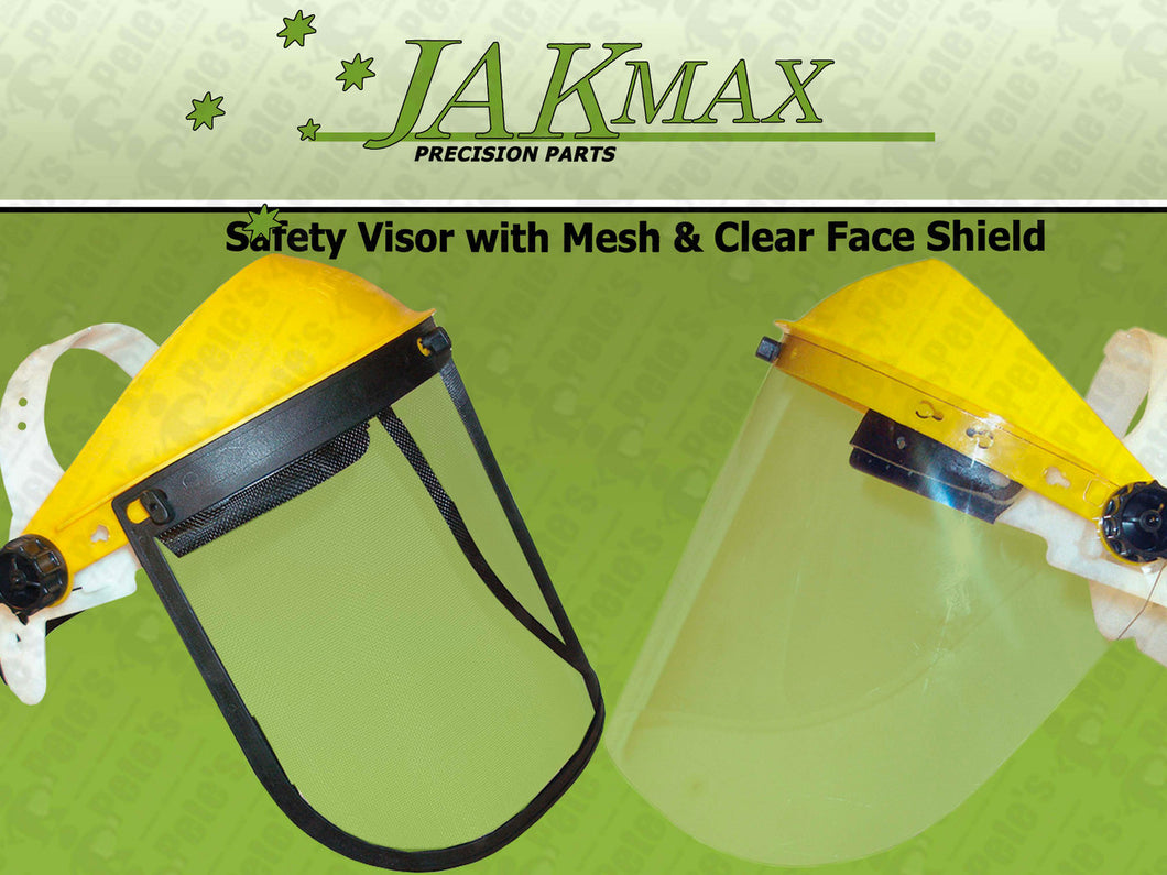 Safety Visor With Clear & Mesh Visor Inserts