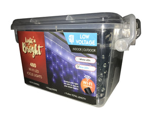 WiFi Icicle Lights Blue 8-Function Pk480 6.65m *Low Voltage*