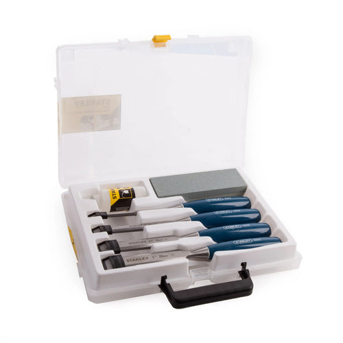 Stanley Chisel Set 5002 Series + Oil & Stone 6 Piece (STA0-16-130)