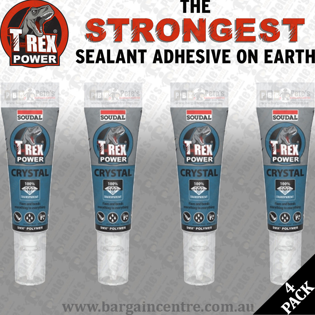 4 x T-Rex Crystal Squeeze Tube 125ml