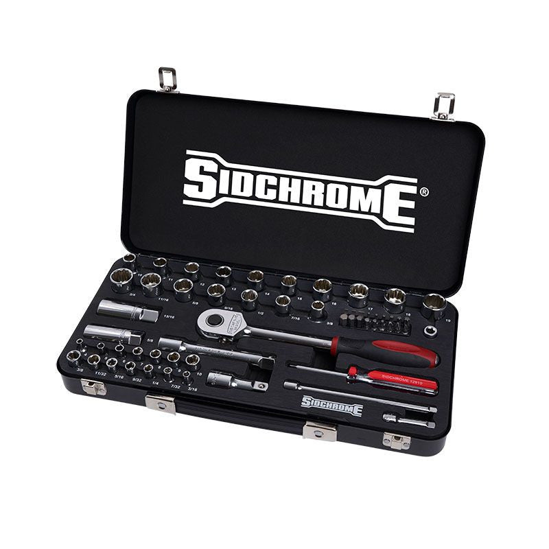 Sidchrome 58 Piece Metric/AF 1/4